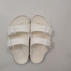 Birkenstock White Adjustable Sandals